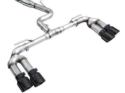AWE Tuning 22-24 Audi 8Y S3 Track Edition Exhaust - Diamond Black Tips