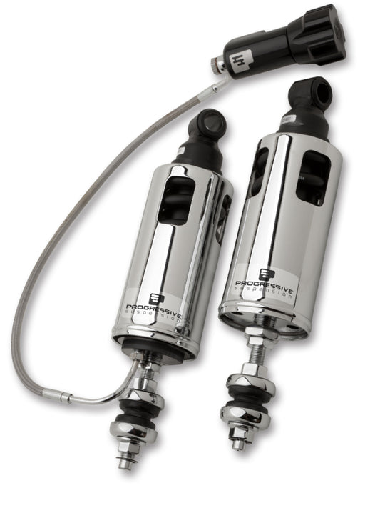 Progressive 00-17 Harley-Davidson Softail 422 Series Shocks w/RAP Heavy Duty - Chrome