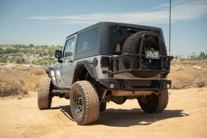 DV8 07-18 Jeep Wrangler JK Body Mounted Tire Carrier