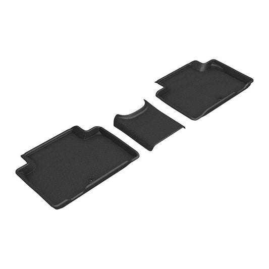 3D MAXpider 2026 Hyundai Palisade 7-Seat (Gas) Kagu 2nd Row Floor Mat - Black (3pc)