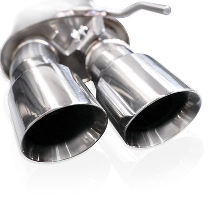 Stainless Works 2024 Mustang GT Catback Quad Tips Legend Sound X-Pipe Performance Connect Exhaust