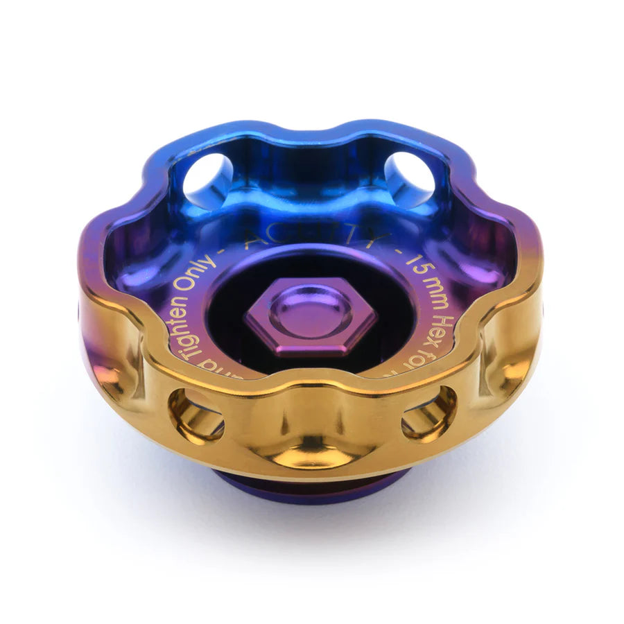 Acuity - Podium-Ti Oil Cap in Burnt Titanium Finish for Hondas/Acuras