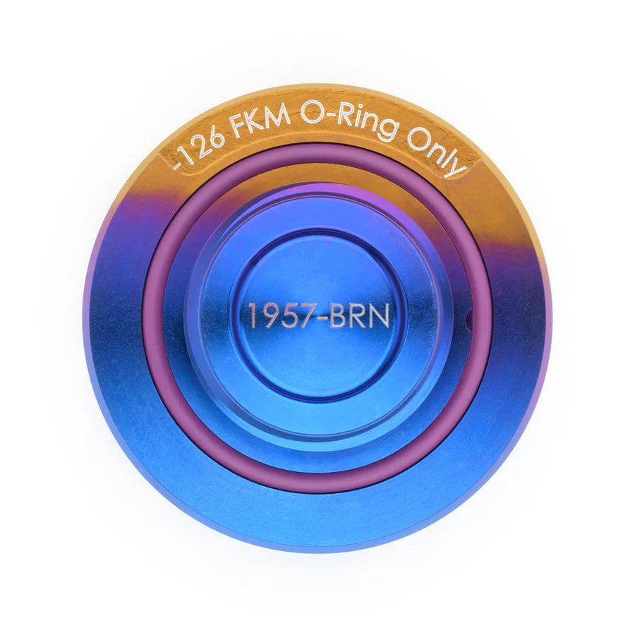 Acuity - Podium-Ti Oil Cap in Burnt Titanium Finish for Hondas/Acuras