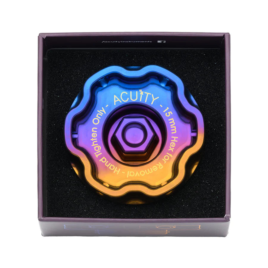 Acuity - Podium-Ti Oil Cap in Burnt Titanium Finish for Hondas/Acuras