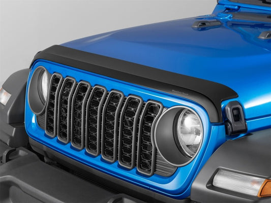 WeatherTech 18-26 Jeep Wrangler/21-25 Jeep Wrangler 4xe Hood Protector - Matte Black