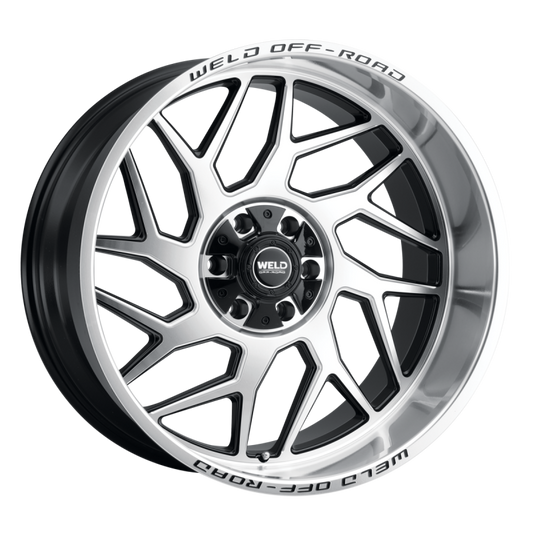 Weld Fulcrum 20x12 / 6x135 / 4.75 BS / 106.1 HB - Gloss Black Machined - Non-BL Wheel