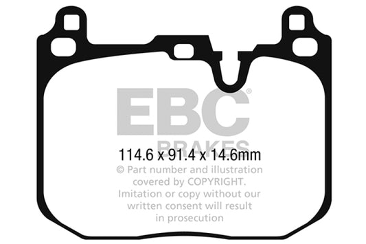 EBC 2015+ Mini Cooper John Cooper Works Redstuff Front Brake Pads