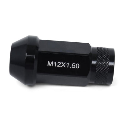 BLOX Racing Street Series Forged Lug Nuts - Black 12 x 1.5mm - Set of 16 (New Design)