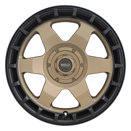 Weld Off-Road Ridge 17x9 - 5x114.3 / 5x127 BP - ET-12 - 78.1mm CB - Satin Bronze Wheel (Black Ring)