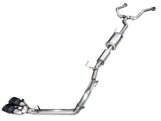 AWE Tuning 0FG Exhaust for 3rd Gen Toyota Tundra - Dual Diamond Black Tips