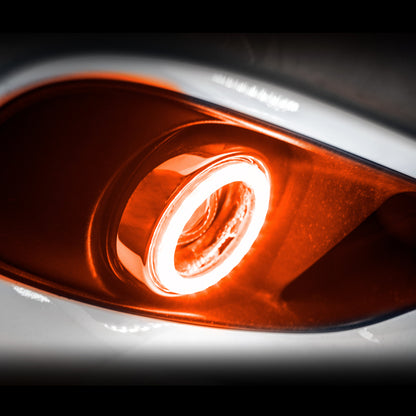 Oracle 14-15 GMC Sierra Surface Mount LED Fog Light Halo Kit - Amber
