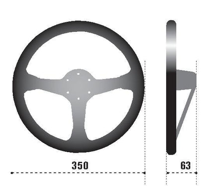 Sparco Steering Wheel L575 Monza Leather