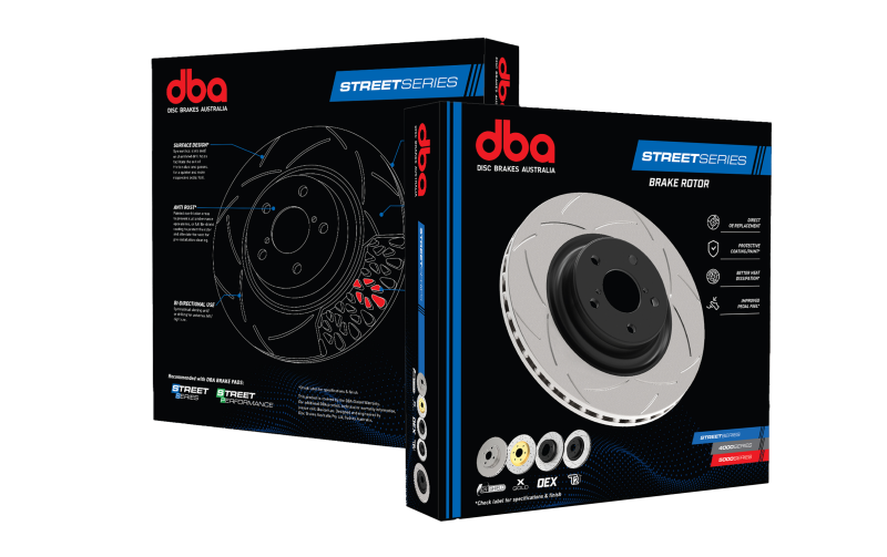 DBA 90-01 Integra / 93-05 Civic Front Slotted Street Series Rotor (4 Lug Only)
