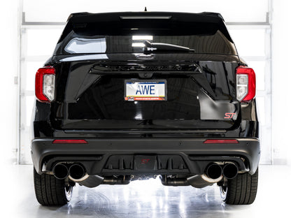 AWE Tuning 20-25 (Only Certain 2026 Models) Ford Explorer ST Touring Ed. Exhaust w/Diamond Blk Tips