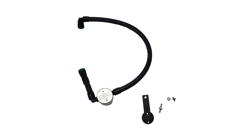 J&amp;L 16-25 Dodge Durango / Jeep Grand Cherokee 3.6L Oil Separator 3.0 Passenger Side - Clear Anod