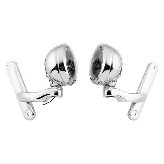 Letric Lighting 4.5in Passing Lamps Chrome/Black