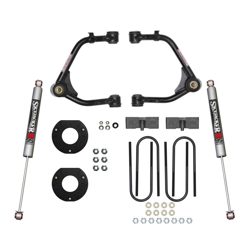 Skyjacker 2025 Chevrolet Silverado 1500 3.5 in. Suspension Lift Kit With M95 Monotube Shocks.