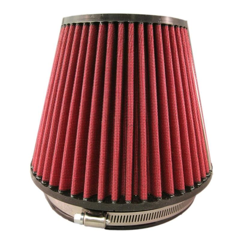 BLOX Racing Performance Filter Kit w/ 3.5inch Velocity Stack Black Filter and 3.5inch Silicone Hose