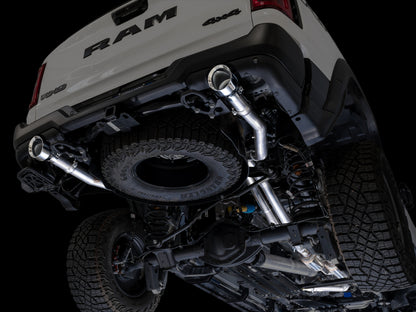 AWE Tuning 2025+ RAM 1500 RHO 3.0 I6 TT 0FG Dual Rear Exit Cat-Back Exhaust - Chrome Silver Tips