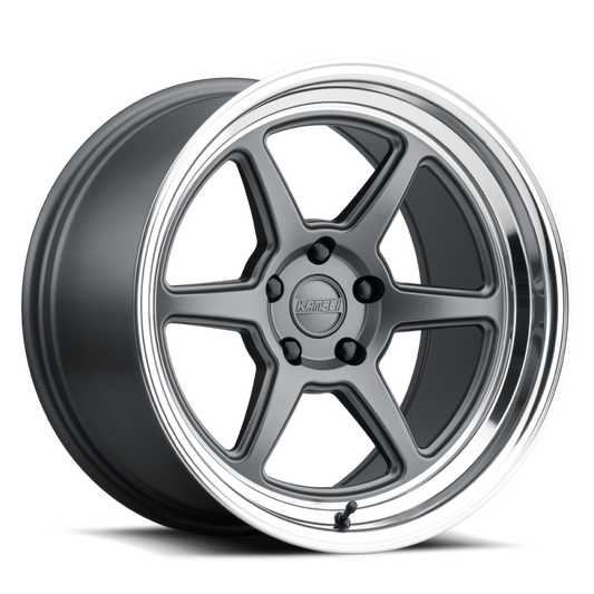 Kansei K14G Roku 18x9in / BLANK BP / 12mm Offset / 66.56mm Bore - Grey