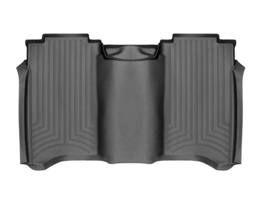 WeatherTech 2017+ Nissan Titan / Titan XD Rear FloorLiner - Black (Crew Cab; Fits Both Vinyl/Carpet)