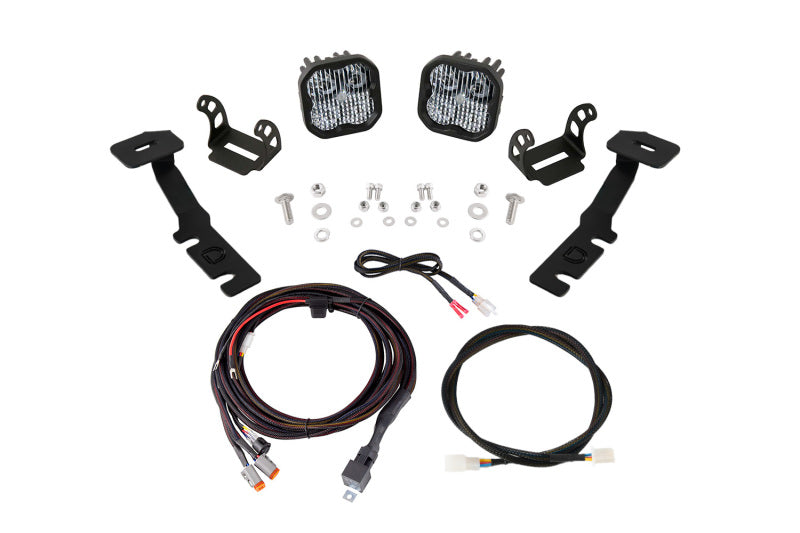 Diode Dynamics 19-25 Toyota RAV4 SS3 LED Ditch Light Kit - Sport White Combo