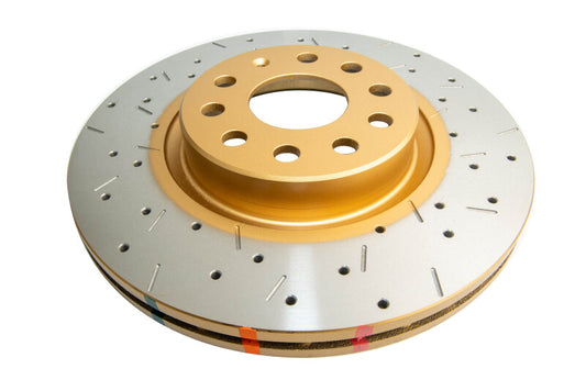 DBA 06-08 Audi A3 / 10/06+ TT / 10/04-10 VW Golf Front Drilled & Slotted 4000 Series Rotor