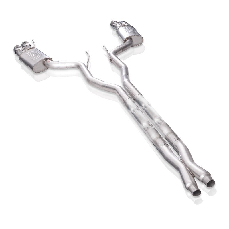 Stainless Works 18-21 Ford Mustang GT 3in Legend Series Catback X-Pipe w/Quad Tips w/o Active Valves