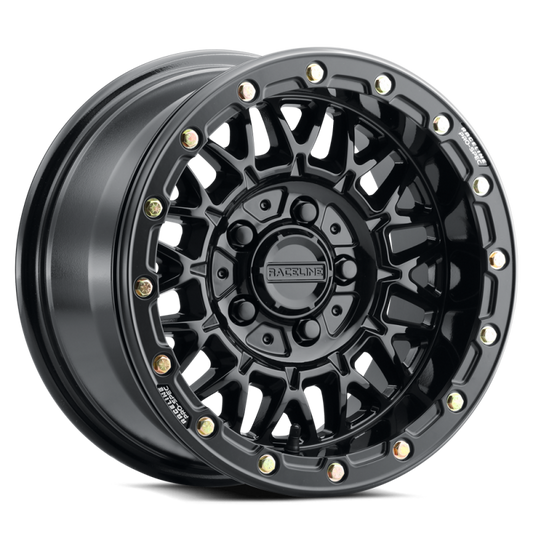 Raceline A15 Omega 15x8in / 5x114.3 BP / 0mm Offset / 68mm Bore - Gloss Black