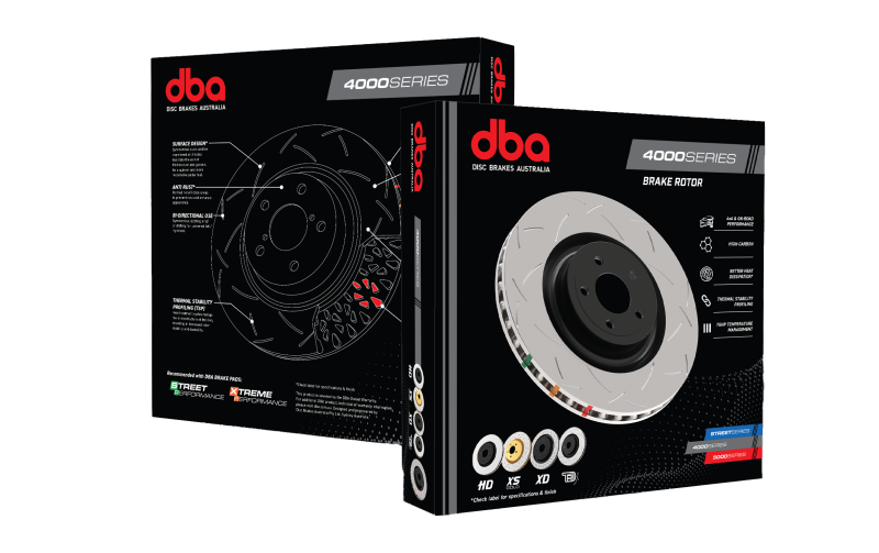DBA 02-06/07-09 Mini Cooper Rear Slotted 4000 Series Rotor
