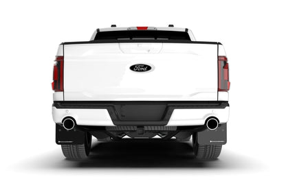 Rally Armor 21-25 Ford F-150 (Excl. Raptor) Black UR Mud Flap w/Metallic Black Logo