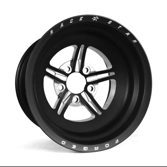 Race Star 63 Pro Forged NBL Sportsman 15x10 4.50BC 7.50BS Black Anodized/Machined Wheel