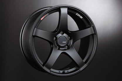 SSR GTV01 18x8.0 5x114.3 35mm Offset Flat Black Wheel RSX / Civic FD FA / SC300 SC400