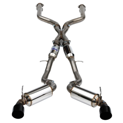 Invidia 2022+ Nissan Z 70mm N1 Cat Back Exhaust - Black Tips