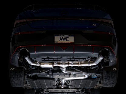 AWE Tuning 22-26 Hyundai Elantra N SwitchPath Cat-Back Exhaust - Diamond Black Tips