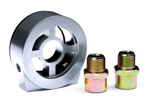 BLOX Racing Oil Filter Block Adapter Silver / For Oil Pressure / Oil Temperature