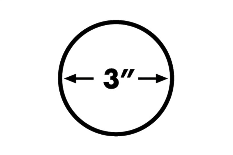 Dee Zee 99-16 Ford SuperDuty Tubes - 3In Round Black Steel RegCab