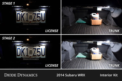 Diode Dynamics 08-14 Subaru WRX Interior LED Kit Cool White Stage 1