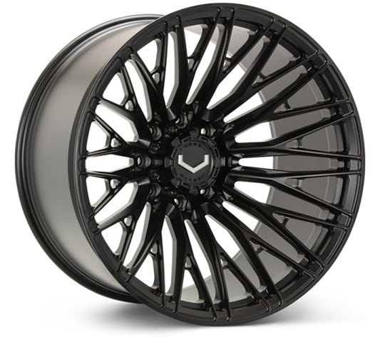 Vossen VFX-04 22x12 - 8x180 - ET44 - Ultra Deep - 124.3 - Satin Black Wheel