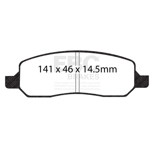 EBC 06-09 Buick Lucerne 3.8 Yellowstuff Rear Brake Pads