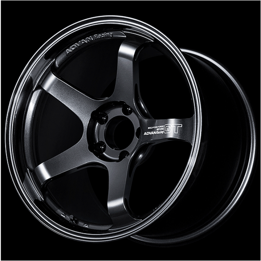 Advan GT Beyond 18X10.5 +32 5x112 Racing Titanium Black Wheel