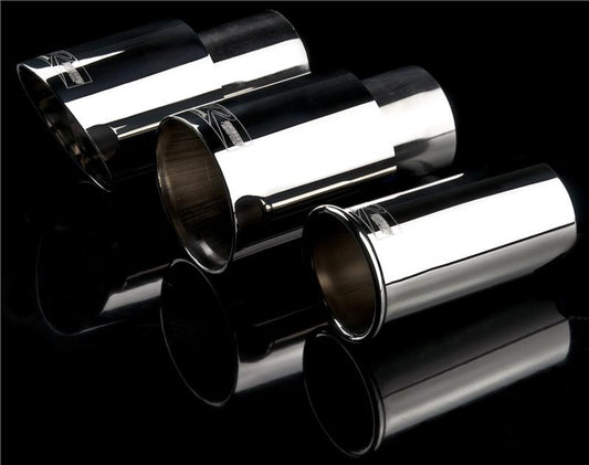 Weapon R Universal Black Exhaust Tips 3in Slant 2.5in Inlet/3in Outlet Neo-Titanium