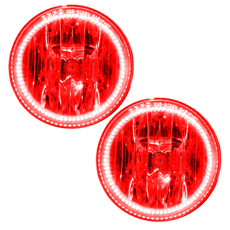 Oracle 08-16 Toyota Sequoia LED Fog Light Halo Kit - Red