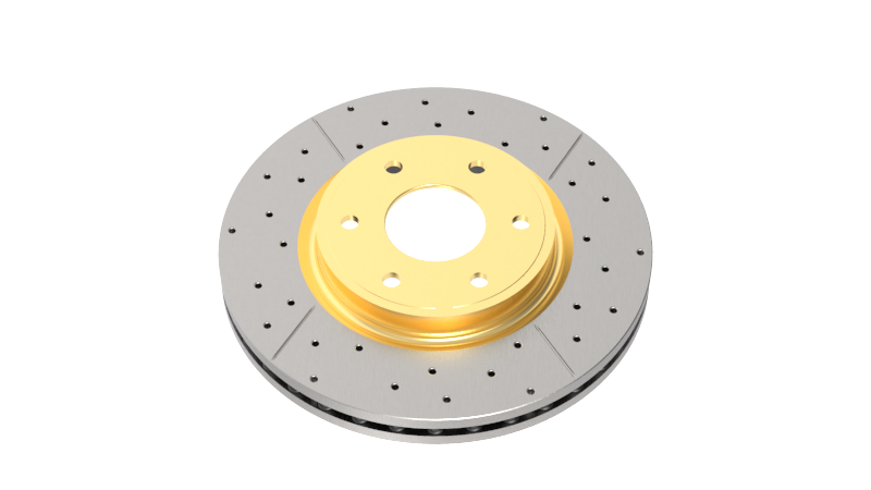 DBA 04-05 Mazda 3 2.3L / 06+ MazdaSpeed3 Rear Drilled & Slotted Street Series Rotor