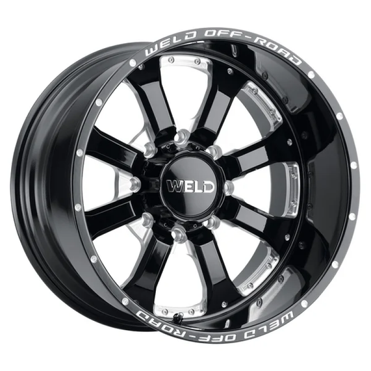 Weld Granada 8 20x10 / 8x180 / 4.75 BS / 124.3 HB - Gloss Black Milled - Non-BL Wheel