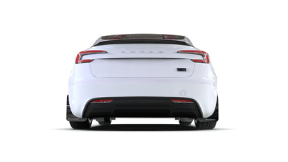 Rally Armor 24-25 Tesla Model 3 Highland Black UR Mud Flap White Logo