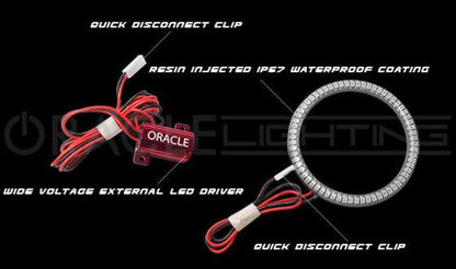 Oracle 11-13 Dodge Durango Surface Mount LED Fog Light Halo Kit - Green