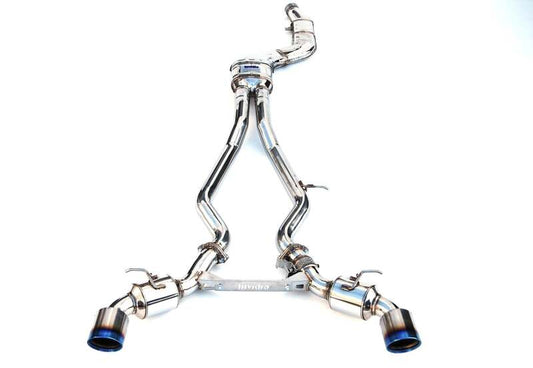 Invidia 2019+ Toyota Supra Dual N1 w/ Valve Rolled Titanium Tip Cat-back Exhaust