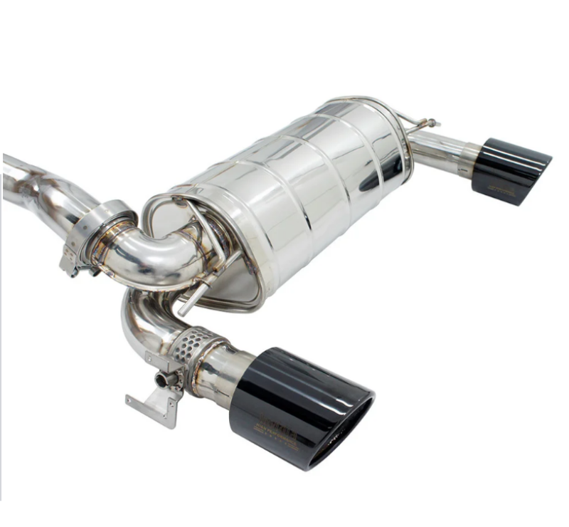 Invidia 15-18 Ford Focus RS Q300 w/Valve Rolled Black Tip Cat-Back Exhaust