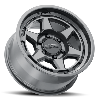 Method MR708 Bead Grip 17x8.5 / 0mm Offset / 5x5 BP / 71.5mm CB - Gloss Titanium